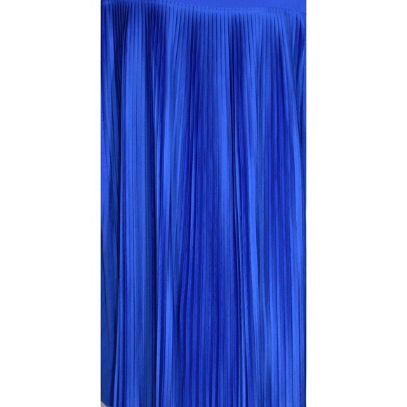 Chico's 2 L 12 14 Royal Blue Preston Pleated Back Short Sleeve Loose Fit Top - Picture 4 of 6